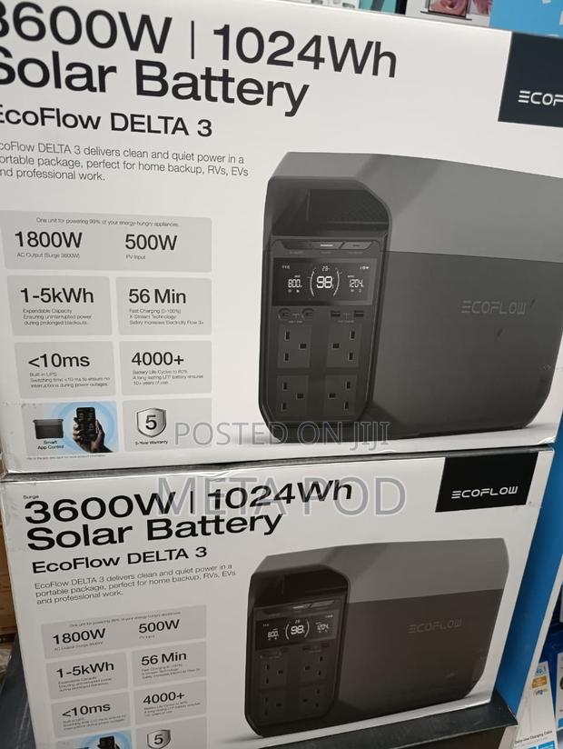 EcoFlow Delta 3 Solar Battery - main view
