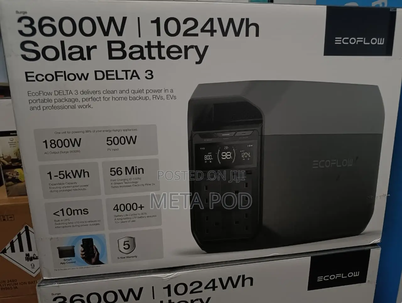 EcoFlow Delta 3 Solar Battery