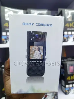 Portable Body Cam With Display Screen Clip Mount