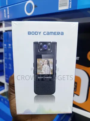 Portable Body Cam With Display Screen Clip Mount