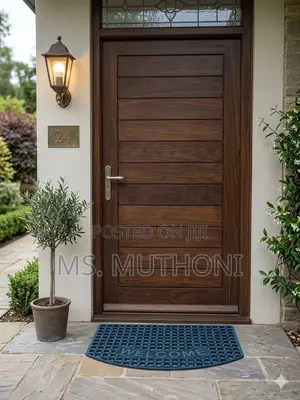 50*80 Heavy-Duty, Half-Round "WELCOME" Rubber Doormats