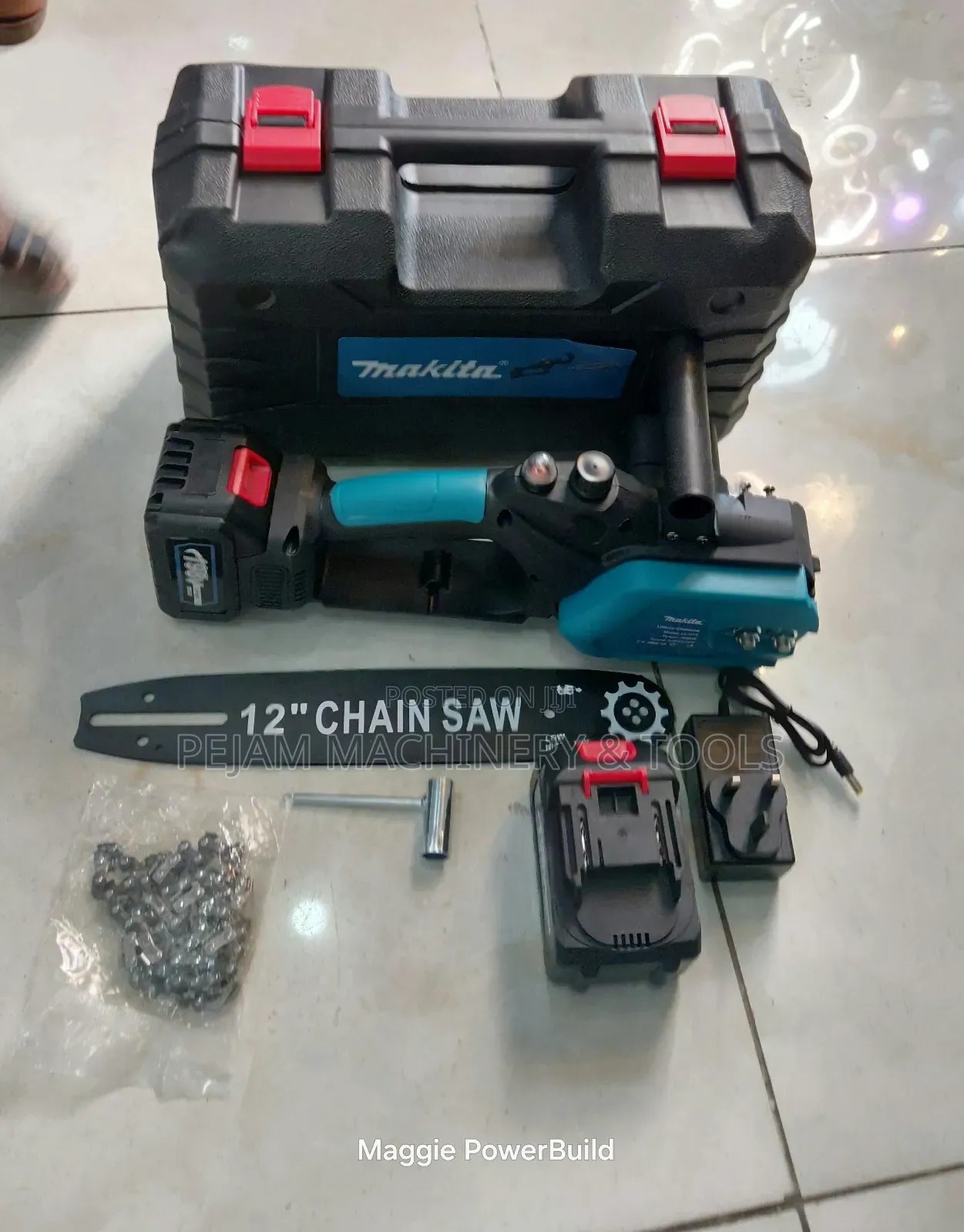 Makita 198V Cordless 12" Chainsaw With 2 Batteries