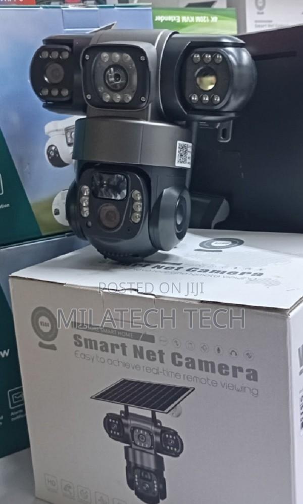 Triple Lens 4G Solar Security Camera for Home, Farm - main view