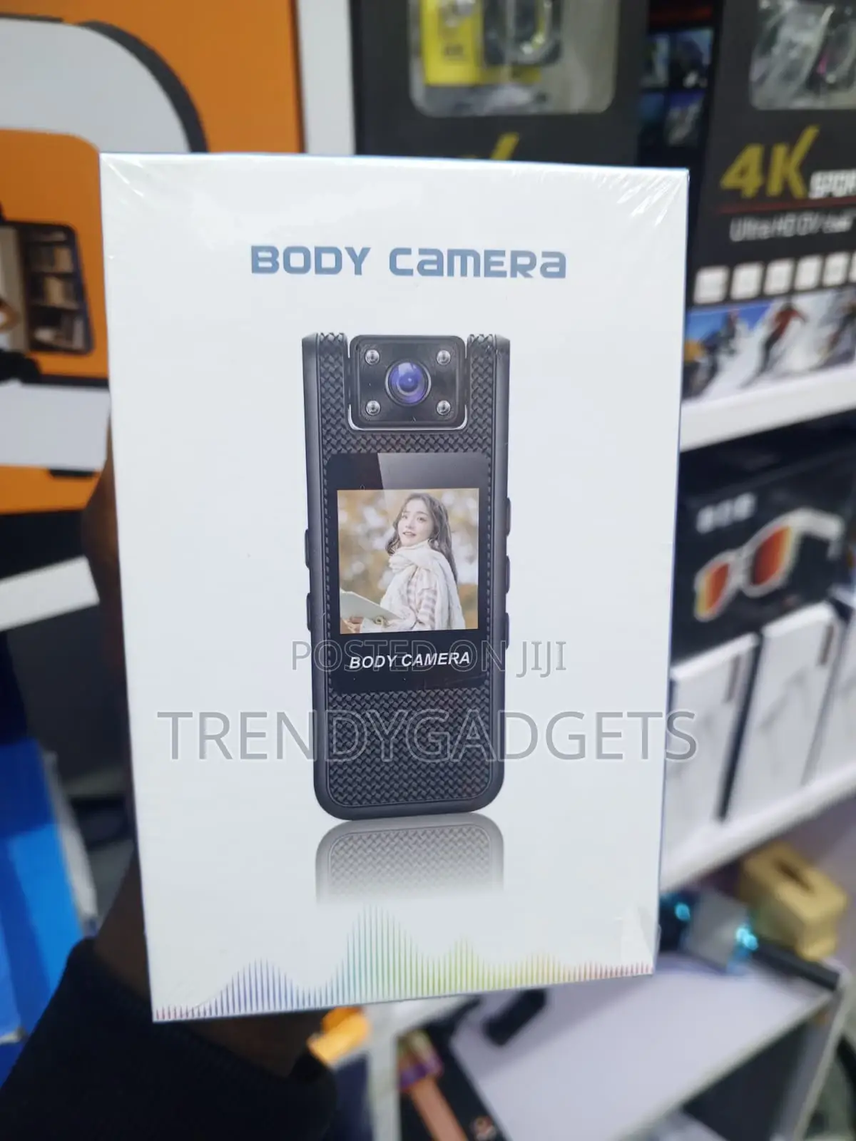 Rotating Lens Body Camera for Cycling, Vlogging Sports