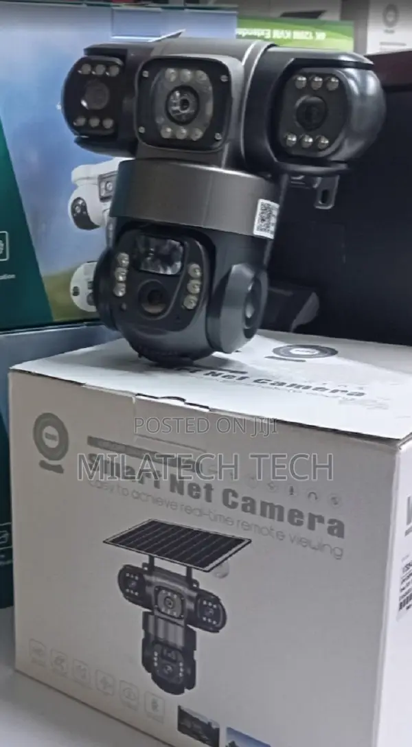 4G Solar PTZ CCTV Camera Triple Lens – Night Vision