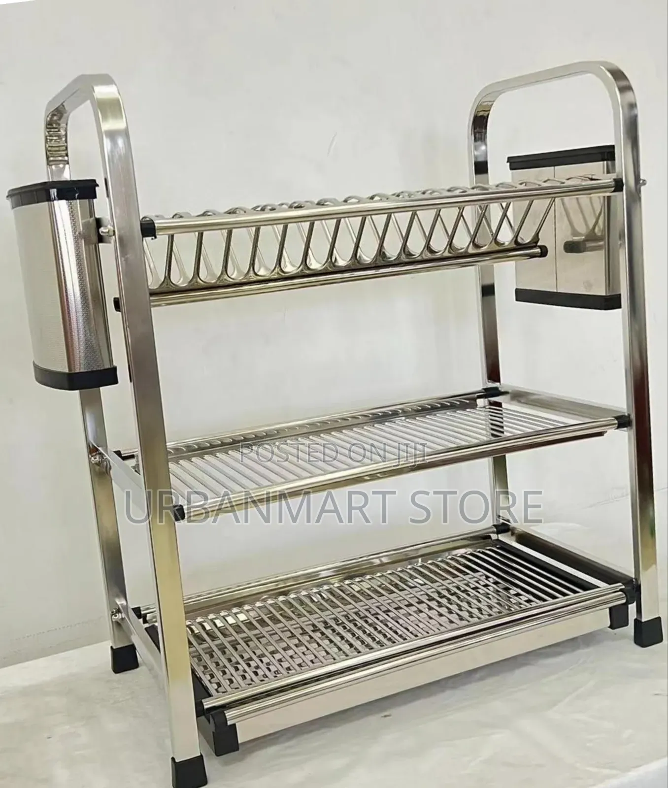 Heavy Duty 3 Tier Aluminium Dish Rack