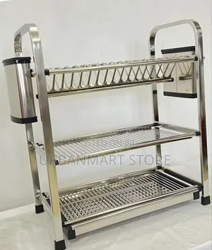 Heavy Duty 3 Tier Aluminium Dish Rack
