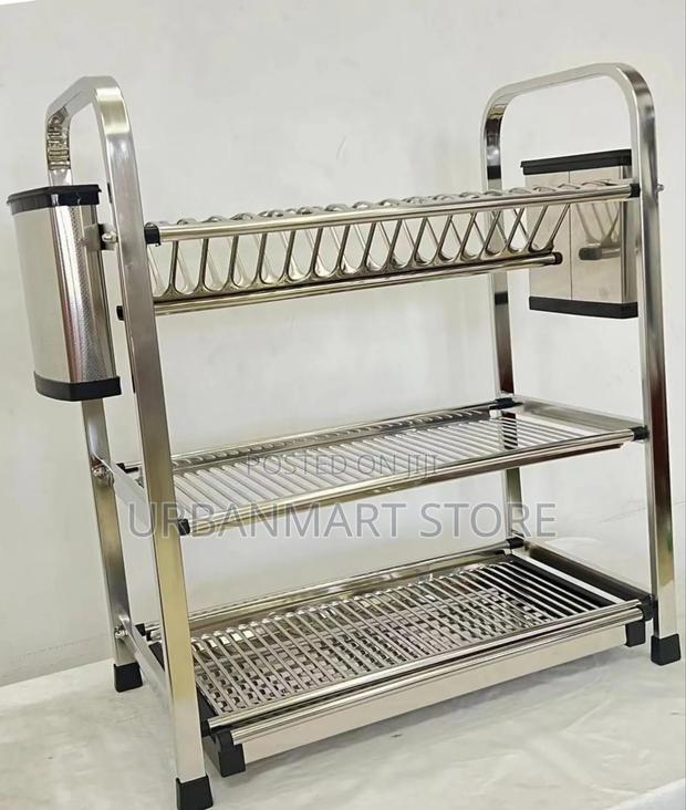 Heavy Duty 3 Tier Aluminium Dish Rack