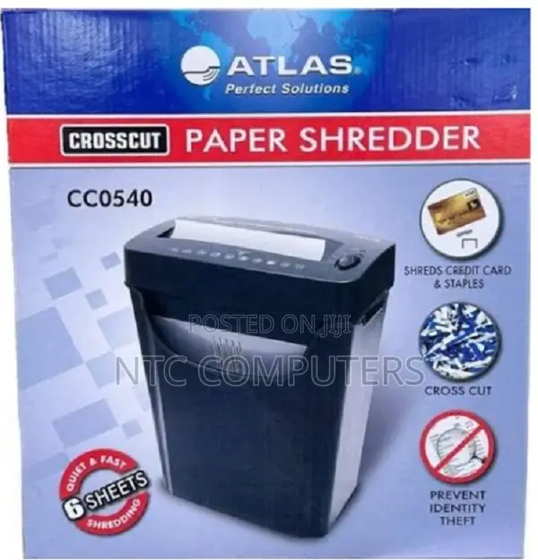 Atlas CC0540 Crosscut Paper Shredder 6 Sheets