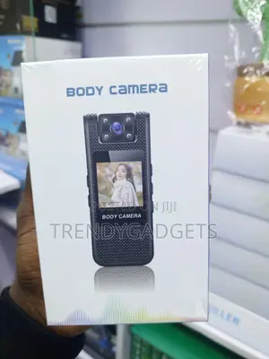 Portable Body Cam With Screen, Clip Mount Loop Recording