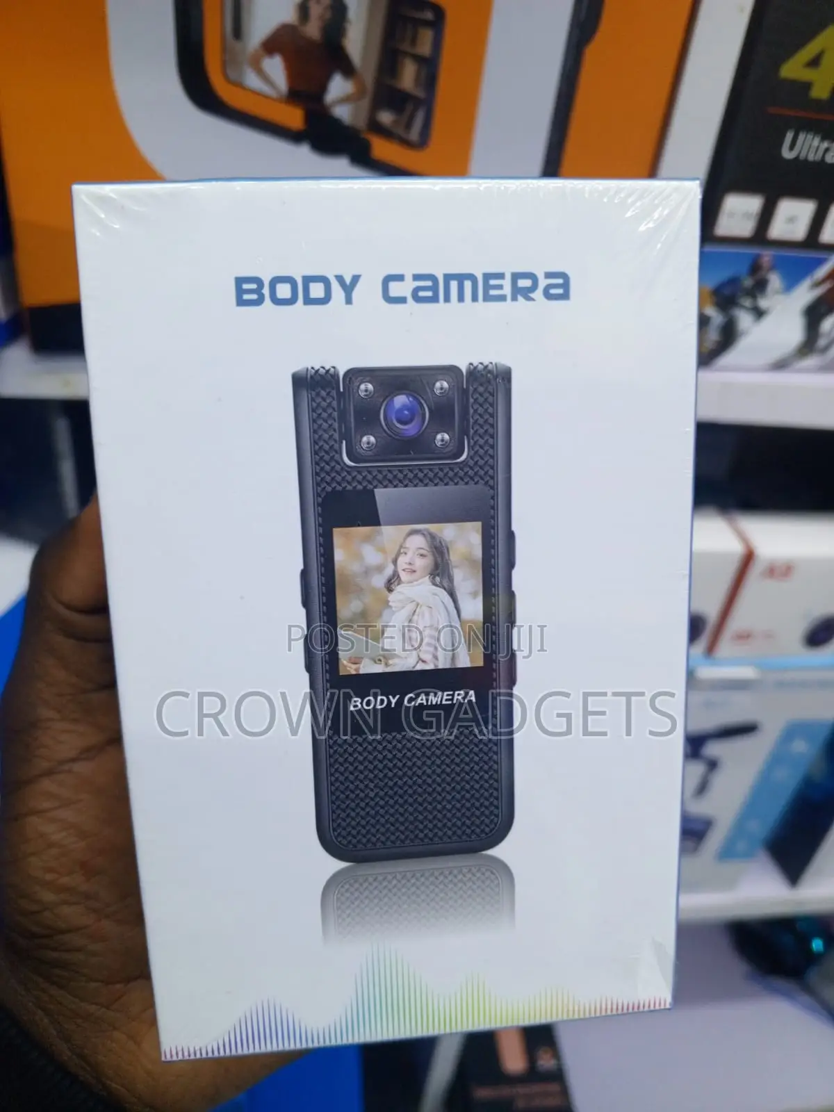 HD Body Camera With Night Vision, Display Rotatable Lens