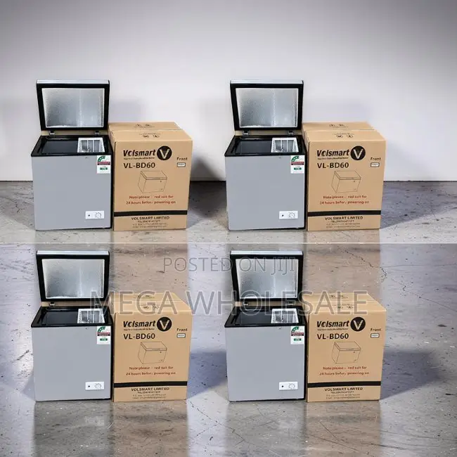 Compact Energy-Saving 60L Litre Volsmart Chest Freezer Deep Freezers.