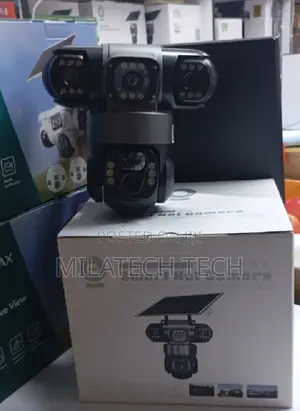 Triple Lens 4G Outdoor Solar CCTV Camera – Remote Viewing