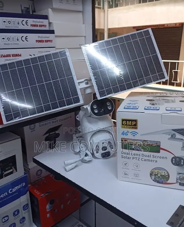 Smart 4mp Ubox Solar Camera – 4g Dual Lens PTZ Security System