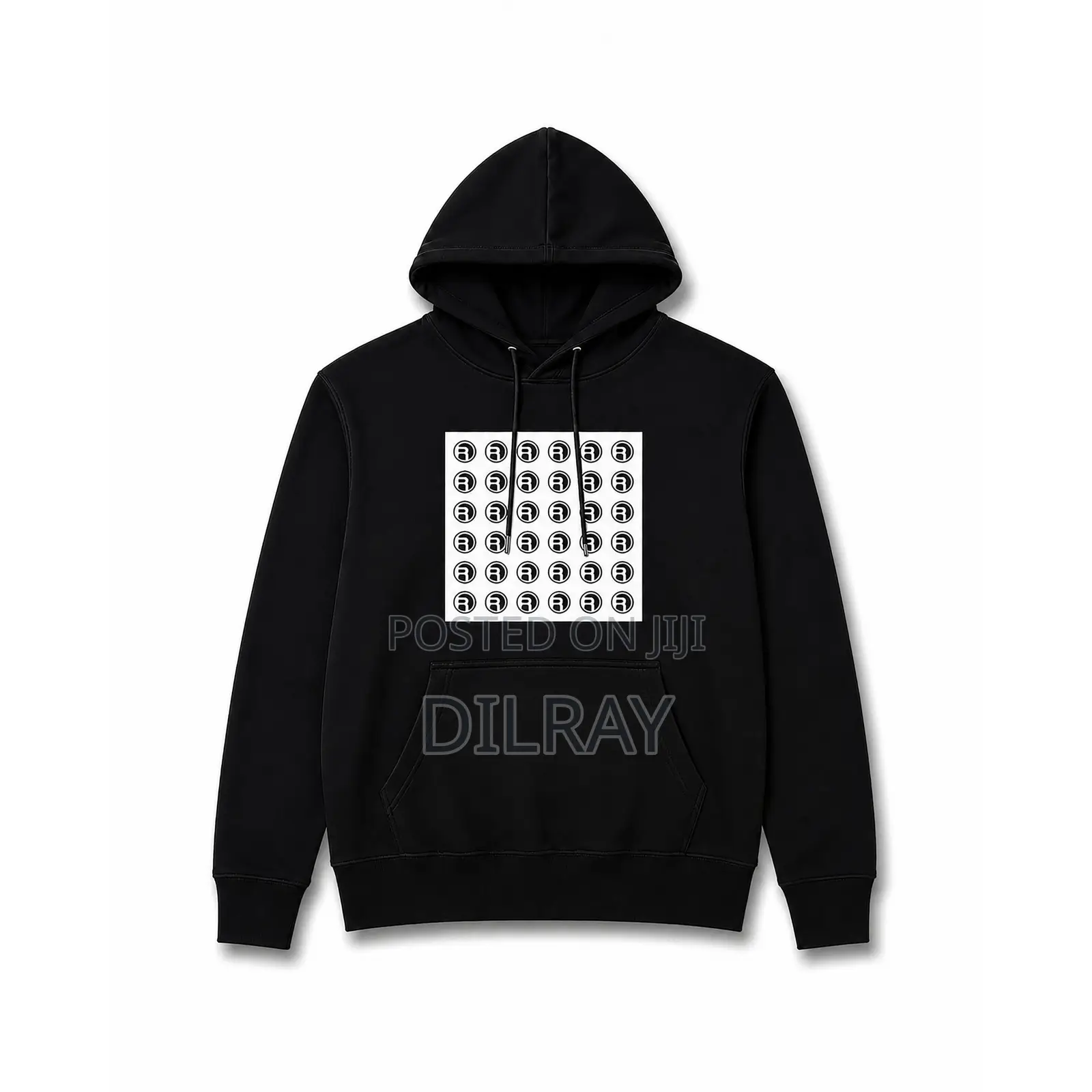 Black Square Hoodie
