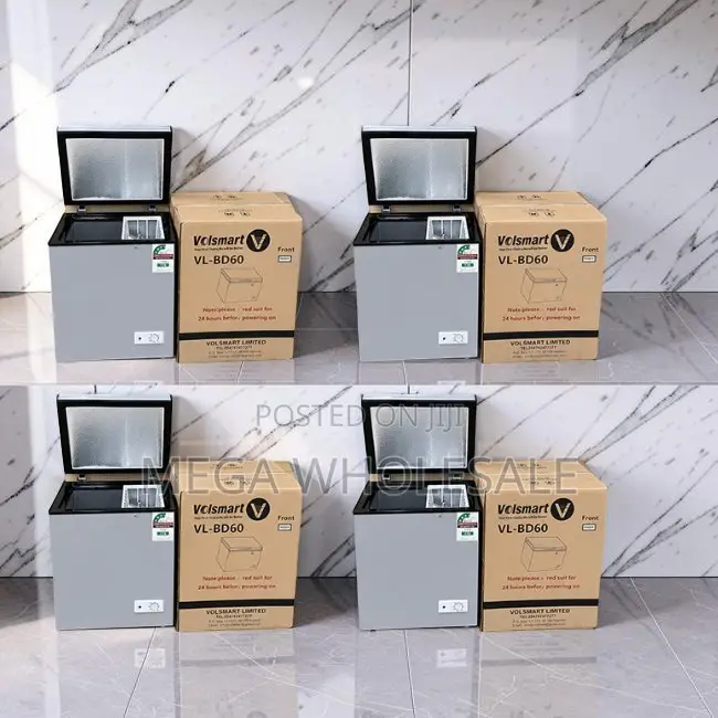 Mini Space-Efficient 60L Litre Volsmart Chest Freezer Deep Freezers