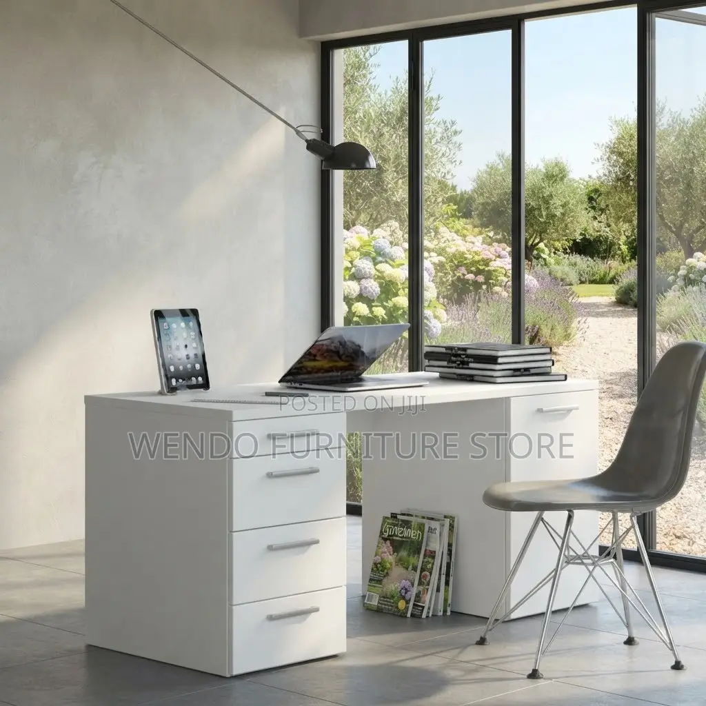Office Desk; 1200mm Home Office Wooden Storage Desk