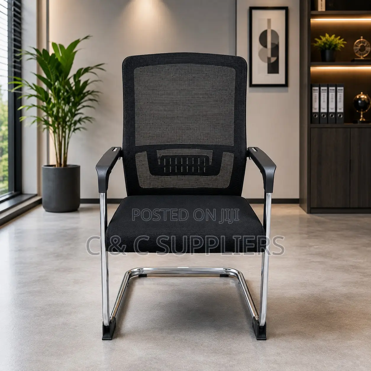 Ergonomic Mid Back Visitors Seat.
