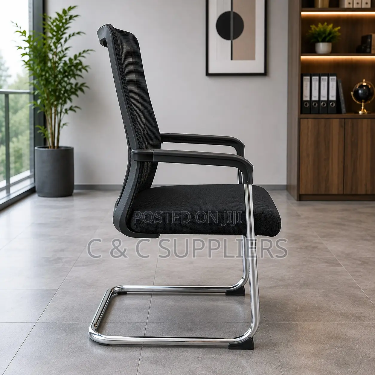 Ergonomic Mid Back Visitors Seat.