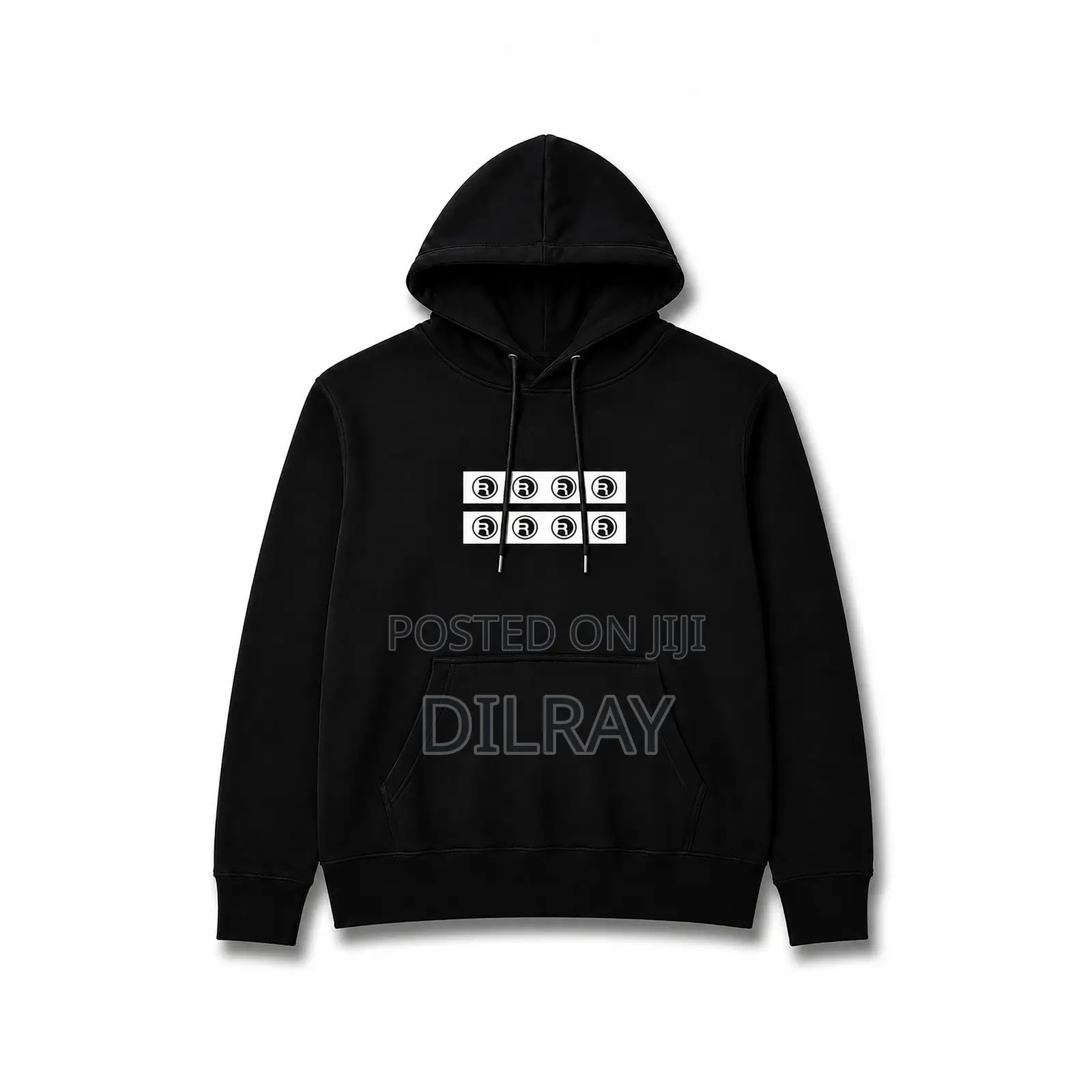Black Striped Hoodie