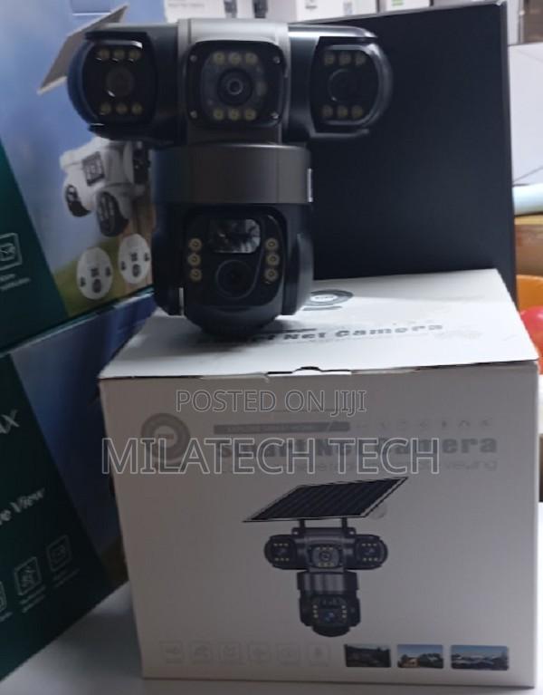 Triple Lens Solar PTZ Camera 4G SIM Card CCTV - main view