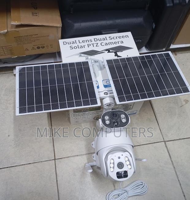 4mp Ubox Dual Lens Wifi Solar Security Camera Outdoor PTZ