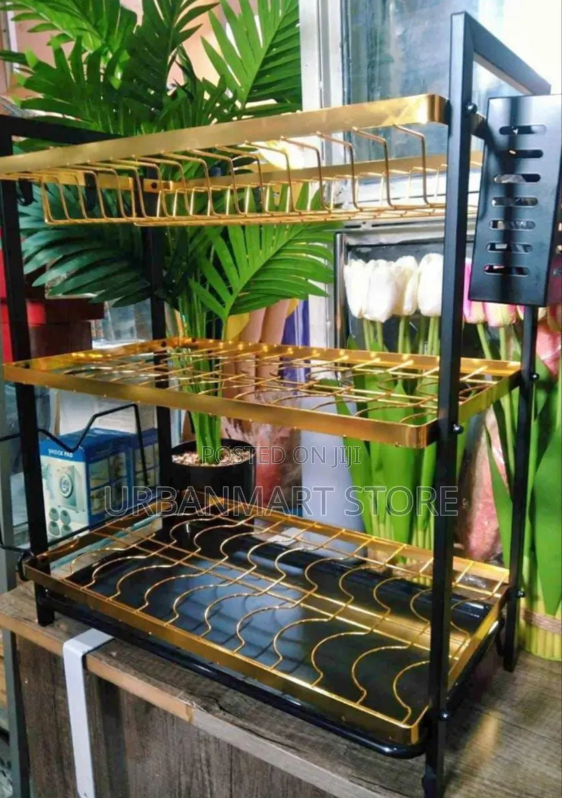 Heavy Duty 3 Layer Carbon Steel Dish Rack