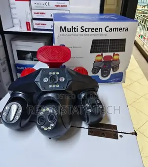 3 Lens Triple Lens 4G Simcard Solar PTZ Camera With Siren Horn 6MP