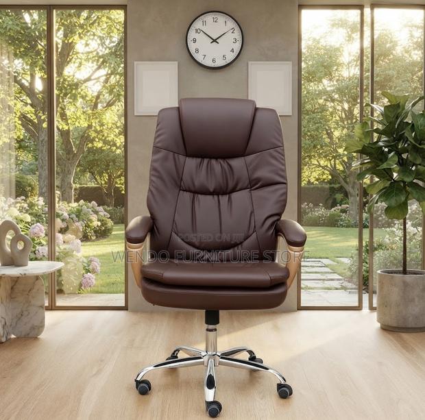 Office Chairs; Executive Leather Supportive Office Chair - thumbnail 4