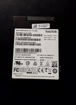 Pre-Owned San Disk 512Gb SSD (Solid State Drive) - Good Condition