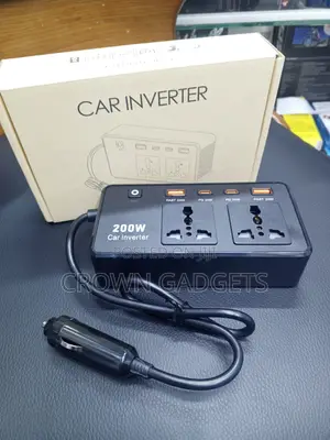 12v 200w Car Inverter With USB-A, USB-C Pd AC Outlets