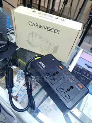 12v 200w Car Inverter With USB-A, USB-C Pd AC Outlets