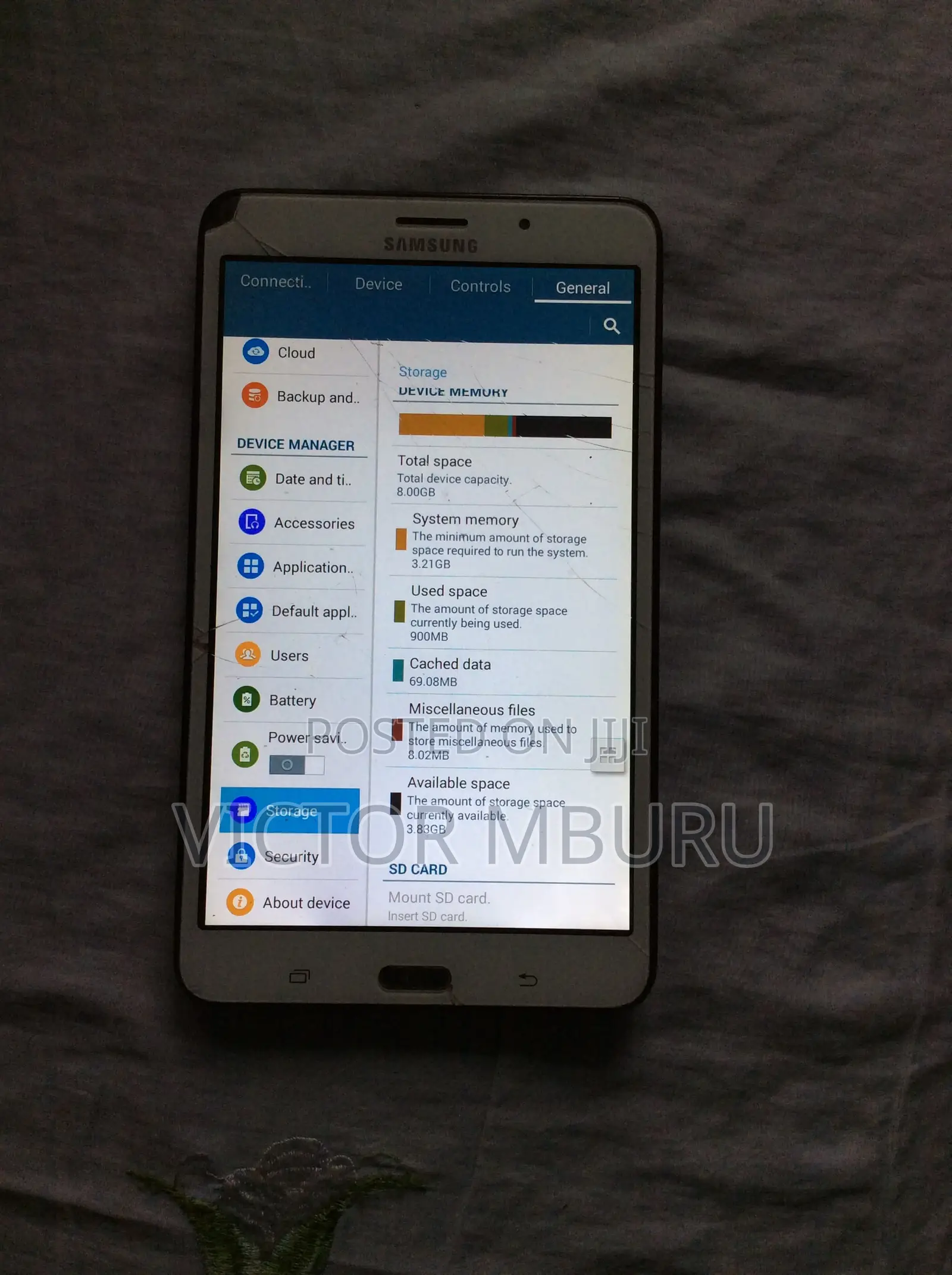 Samsung Galaxy Tab S SM-T706 8 GB Black