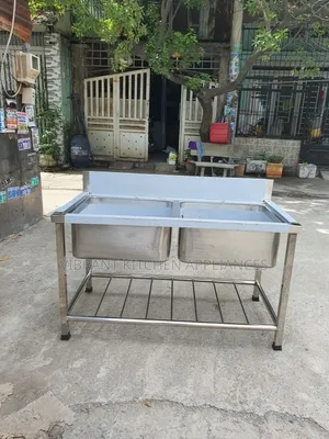 Commercial Two Basin Kitchen Sink