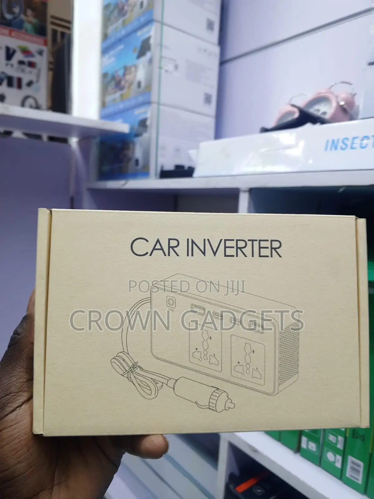 Portable 200W Car Inverter With Dual AC USB Charging Ports