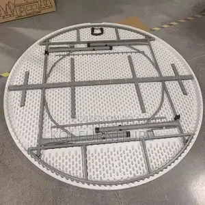 Home Tables; Round White Foldable Home Table