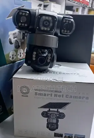4G Triple Lens Solar CCTV Camera With Siren Alarm