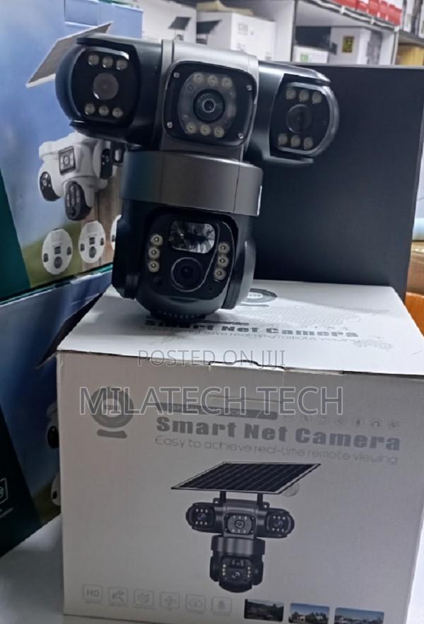 4G Triple Lens Solar CCTV Camera With Siren Alarm