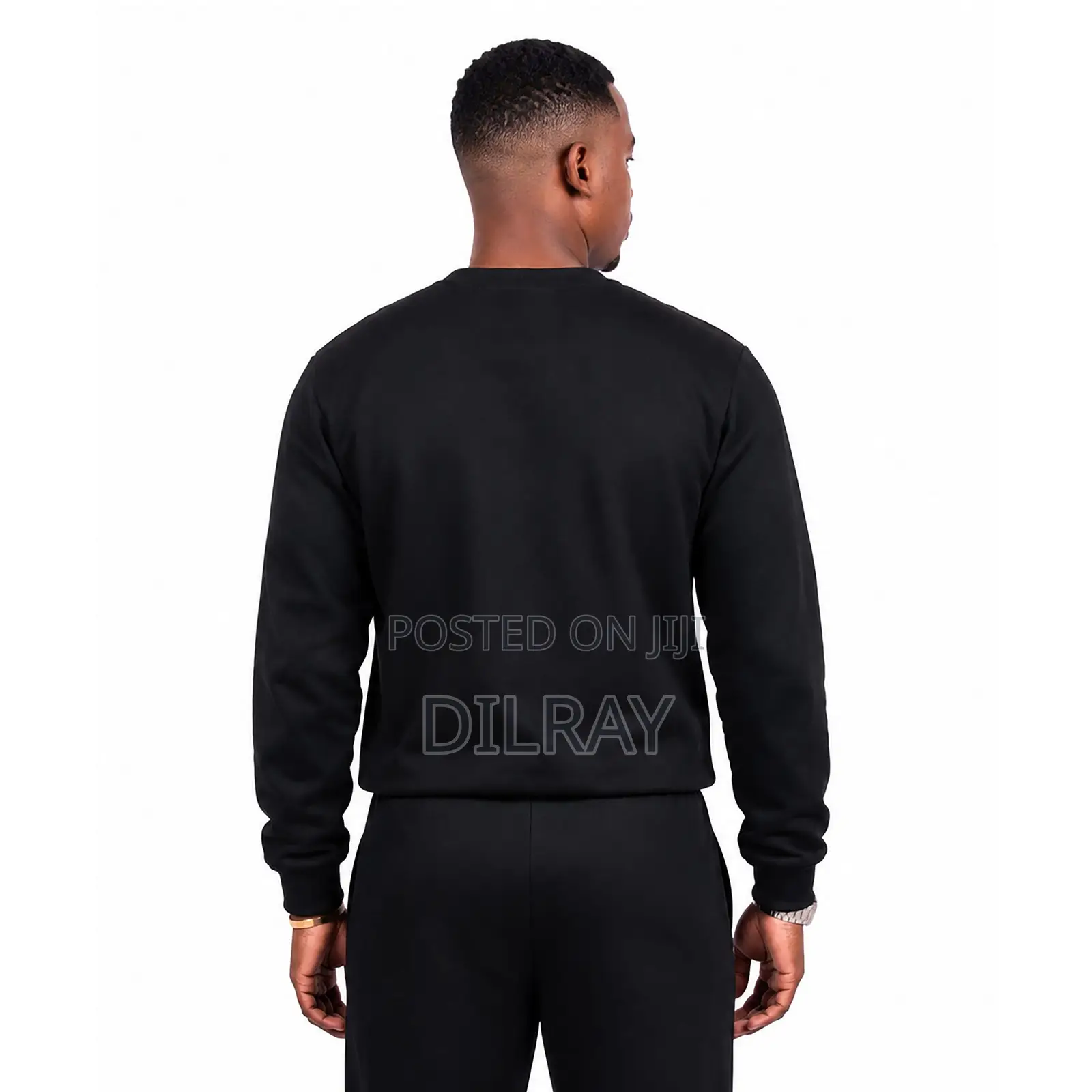 Black Striped Sweatshirt