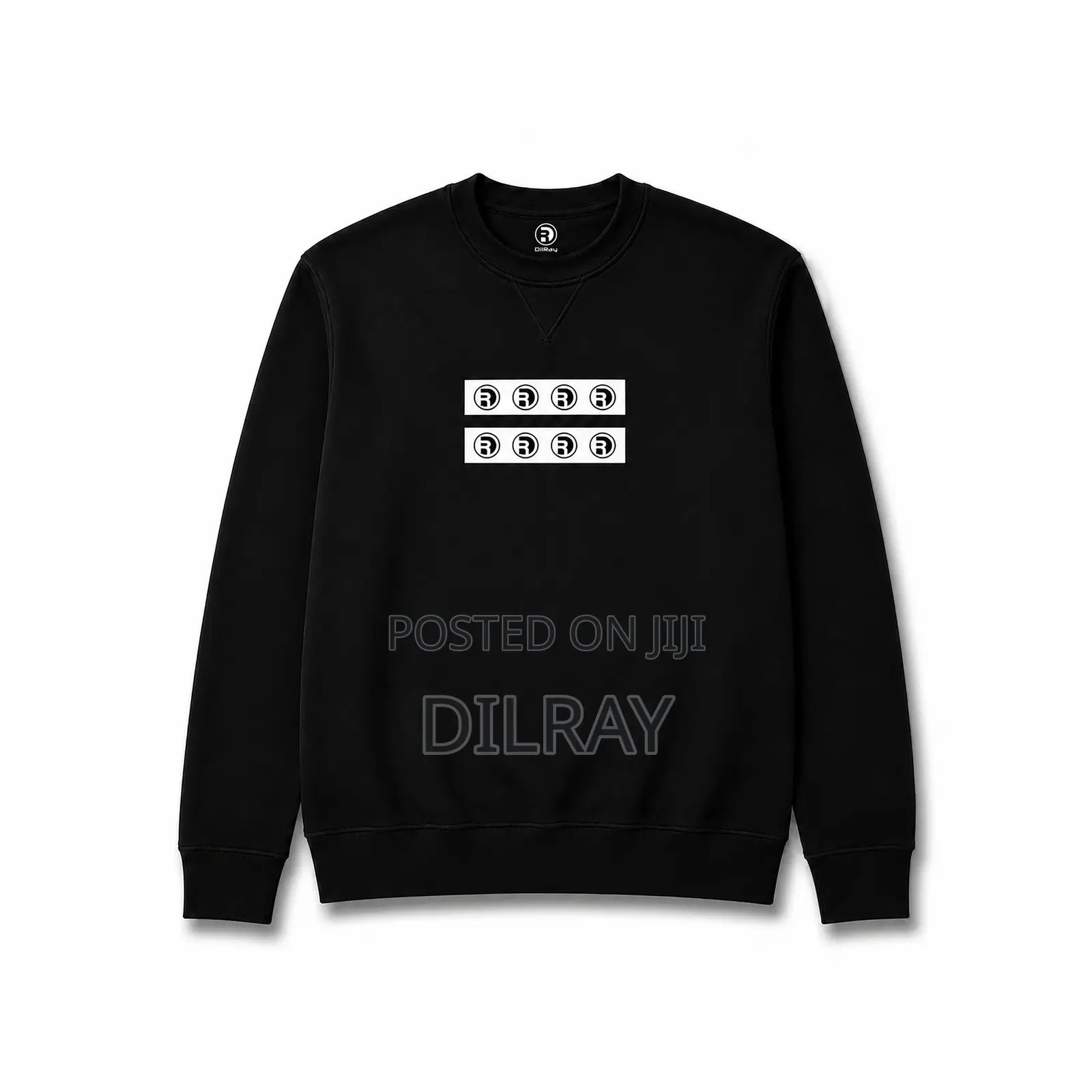 Black Striped Sweatshirt