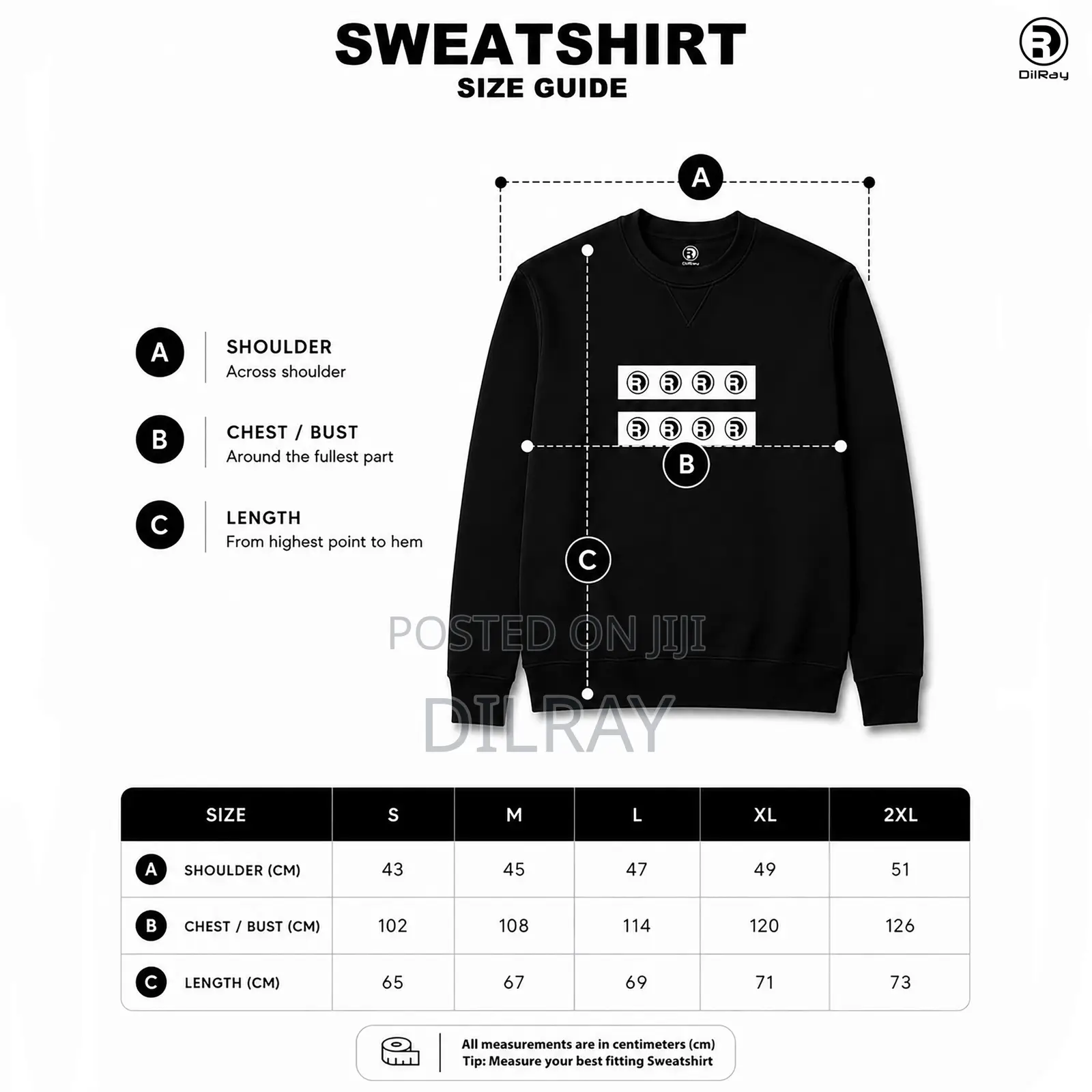 Black Striped Sweatshirt
