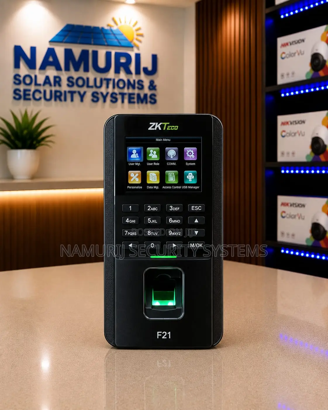 ZKTeco F21 – Fingerprint & Face Recognition Access Control