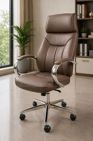 Brown Swivel Executive Office Chair