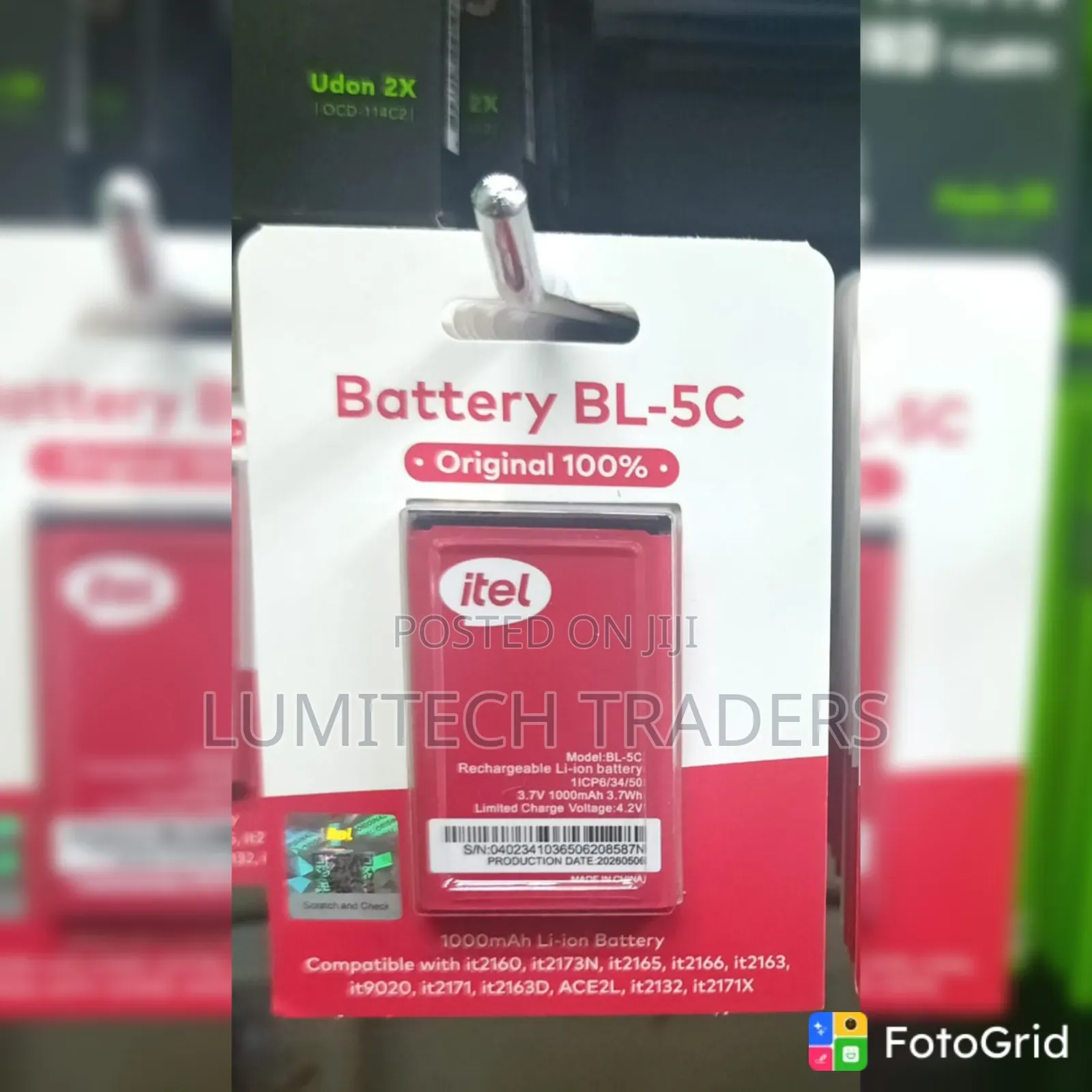 Original Itel Phone Battery BL - 5C