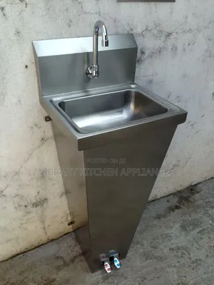 Pedal-Operated Handwashing Sink