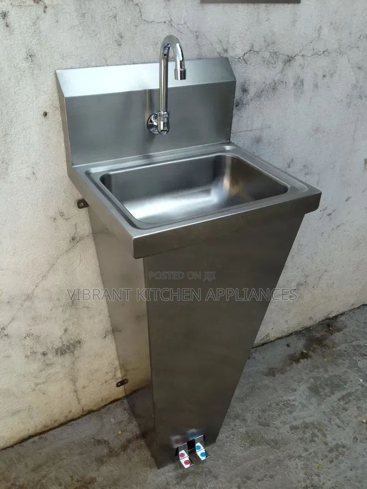 Pedal-Operated Handwashing Sink