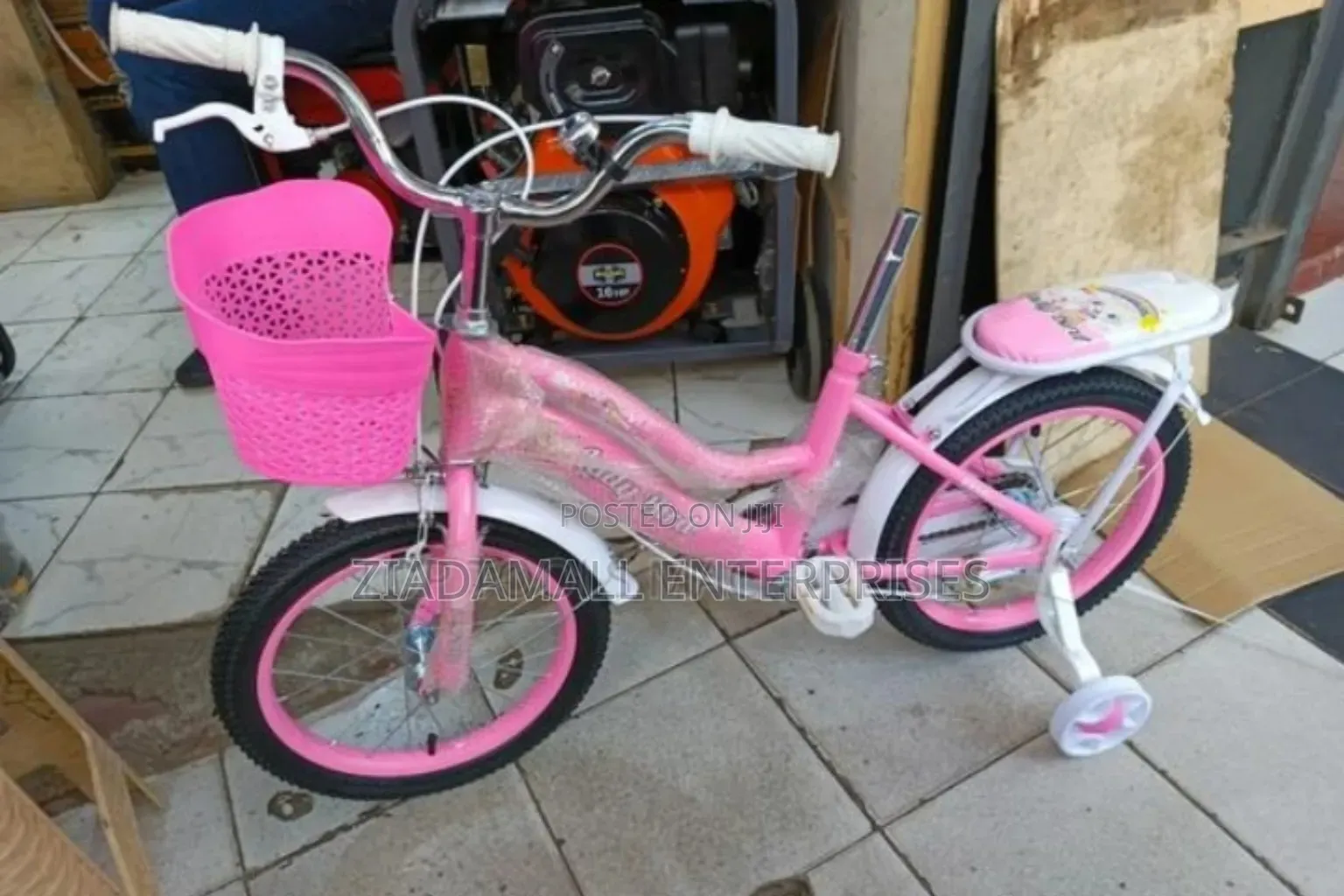 Colour Pink New -Ladybird Bike Size 16 With Trainer Wheels