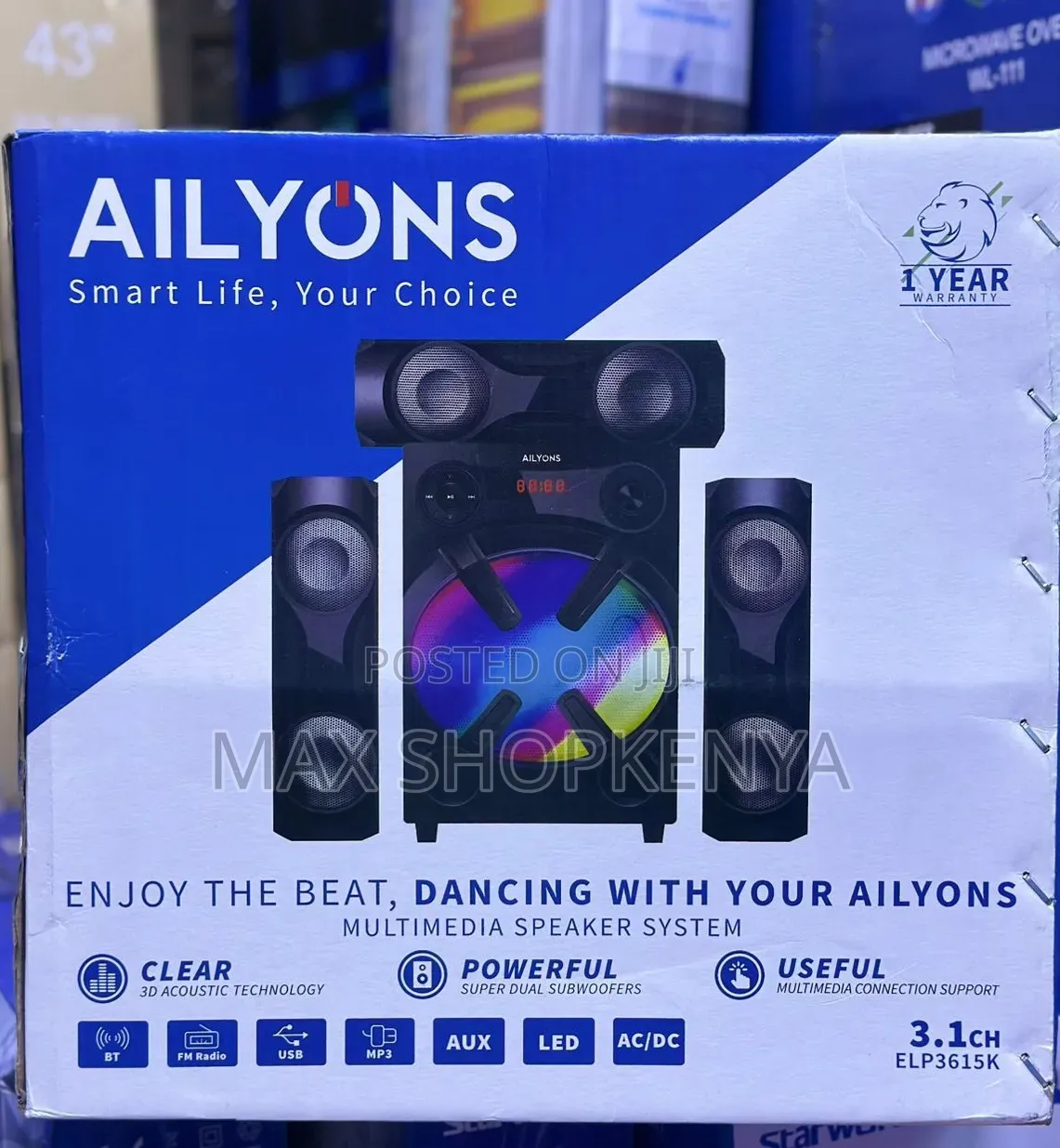 AILYONS 3.1 Multimedia Bluetooth Subwoofer