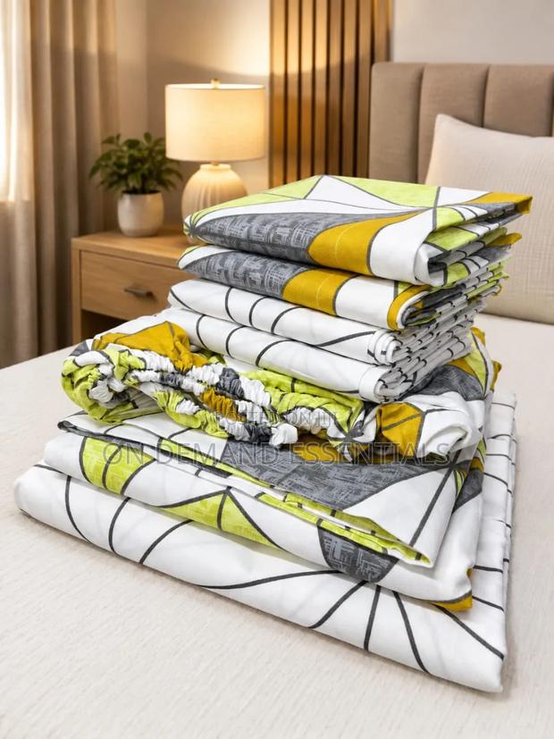 Colour Striped Fitted Bedsheets 100% Cotton - thumbnail 4