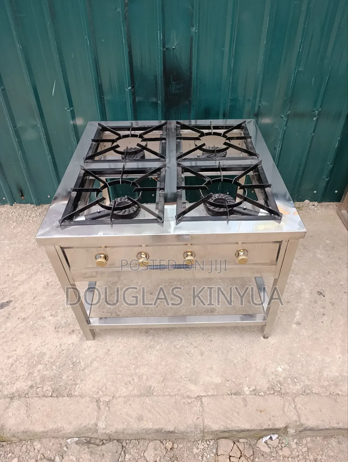 Stainless Steel Commercial Hotel 4 Burner Gas Cooker.